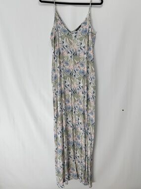 Feminine Floral Women’s Maxi dress spaghetti strap size XL